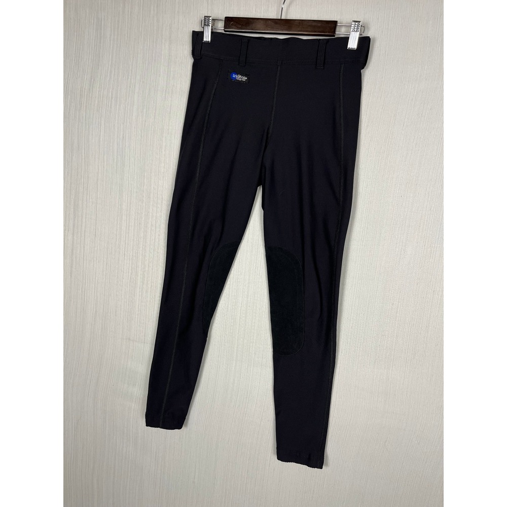 Irideon Riding Breeches Womens S Black Knee Patch Equestrian Schooling Tights